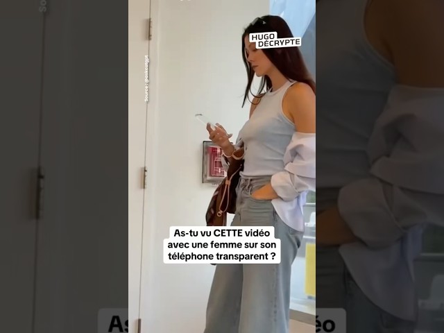 C’est quoi ce téléphone transparent ?