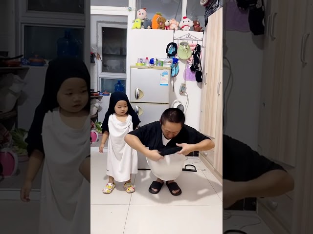 秒变小企鹅#呆萌小米宝#萌娃#熊孩子