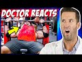 ER Doctor REACTS to Most PAINFUL Gym Fails Ever