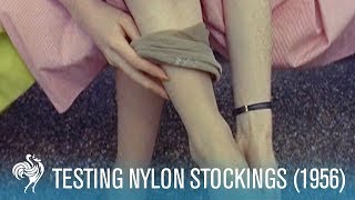 Testing Nylon Stockings in Regent's Park (1956) | British Pathé