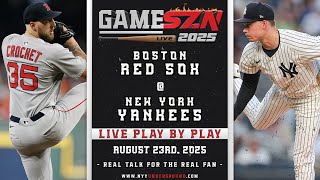 LIVE Red Sox vs. Yankees Play-by-Play: CROCHET TAKES THE MOUND VS YANKS (08/23/25)