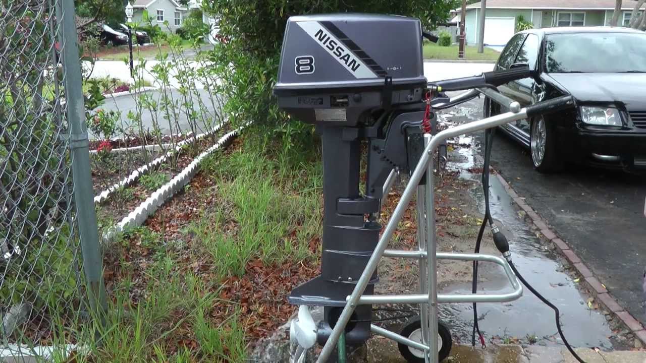 2001 Nissan 8hp outboard #9