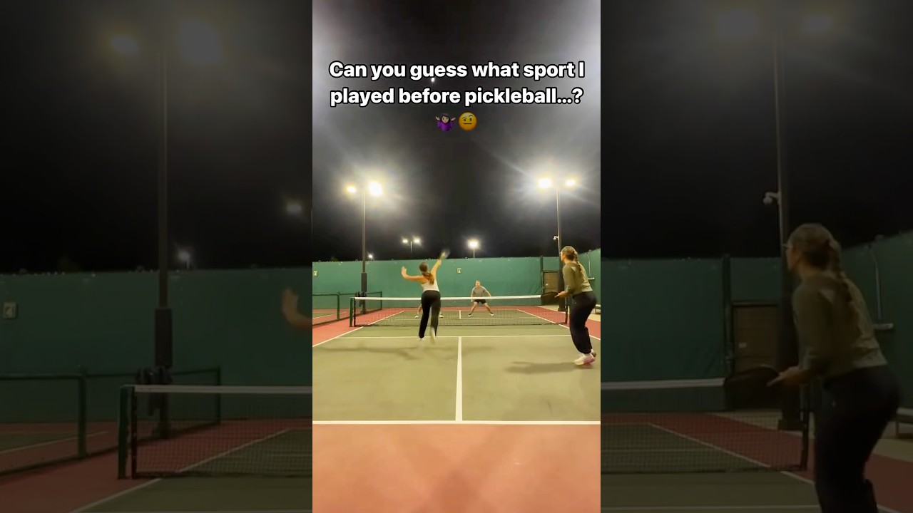 Guess what sport she played before pickleball? 🤔