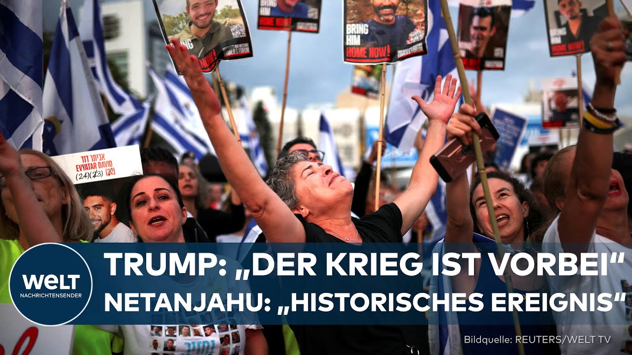 NAHOST: Israel wartet auf Geiselübergabe – Donald Trump auf dem Weg nach Tel Aviv