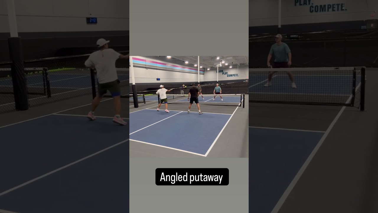 Angled putaway #Pickleball #PickleballHighlights #PickleballLife #Shorts #YouTubeShorts