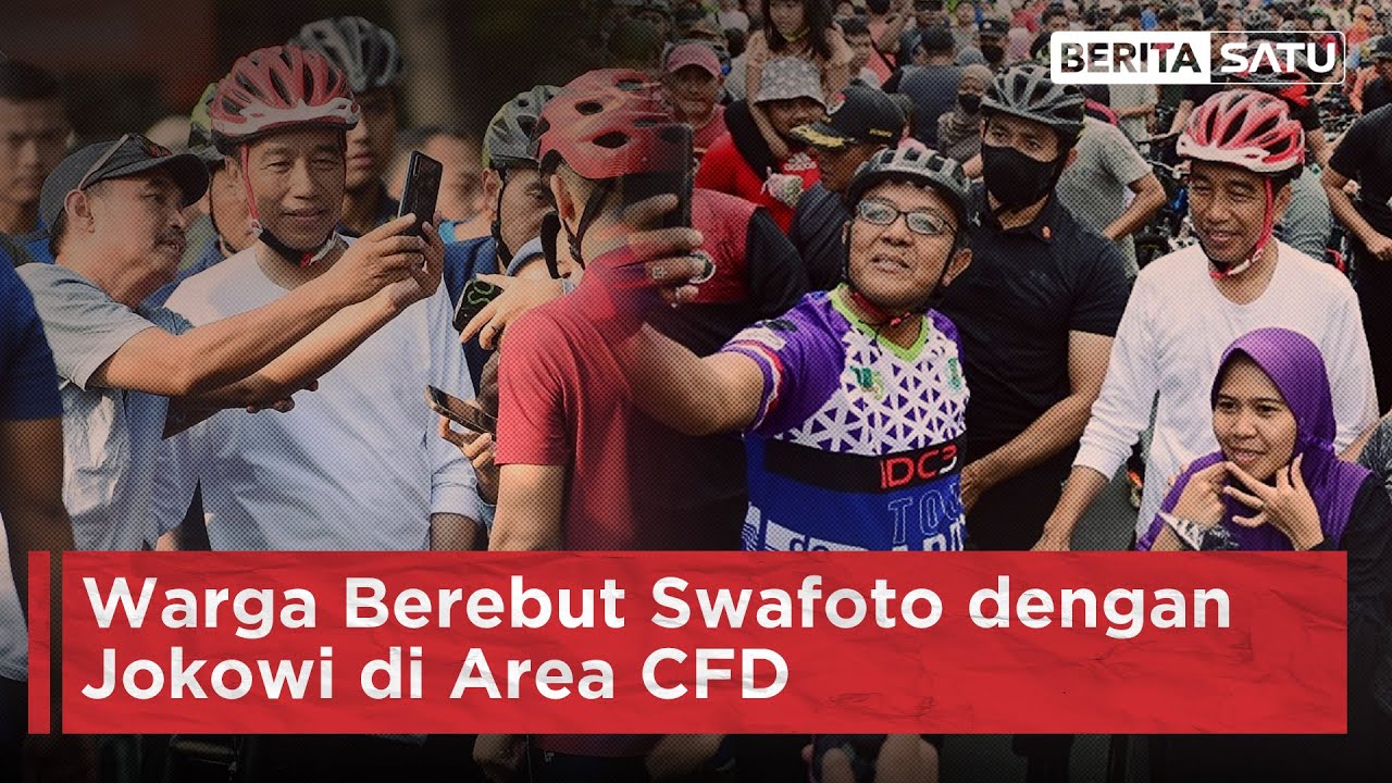 Warga Berebut Swafoto dengan Jokowi di Area CFD | Beritasatu