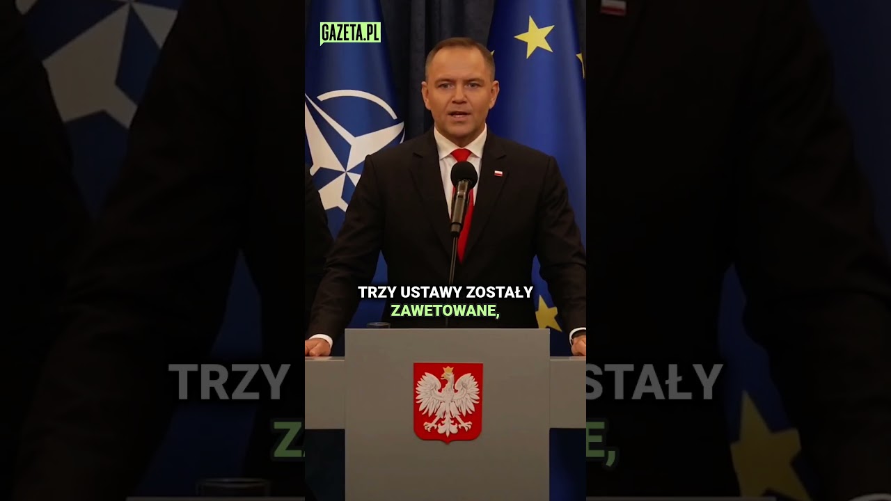Nawrocki tłumaczy się z wetowania ustaw