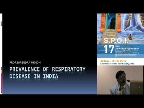 Prevalence of Respiratory Diseases in India Pr Menon, Head Pulmonary