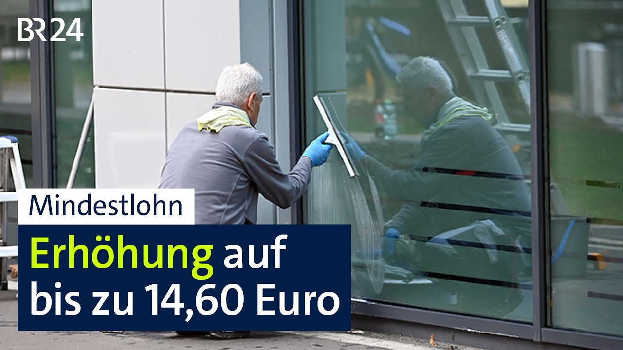 Mindestlohn: Erhöhung auf bis zu 14,60 Euro | BR24