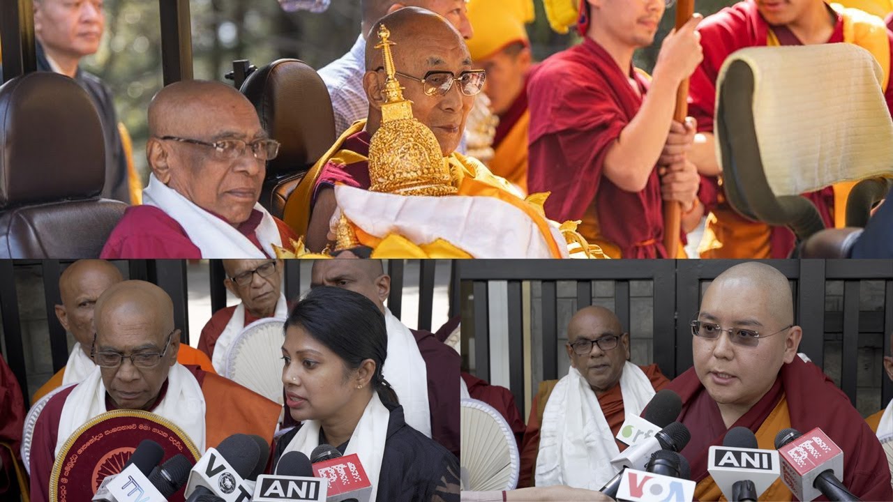 HHDL presented with Lord Buddha’s sacred Kapilawasthu relics from Sri Lanka