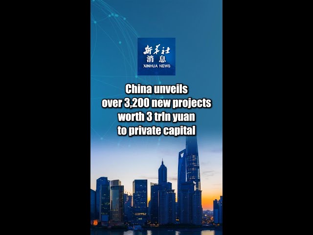 Xinhua News | China unveils over 3,200 new projects worth 3 trln yuan to private capital