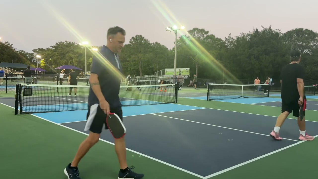 Friday Night Lights Pickleball | Challenge Court | Matt & Steve | Riverside Park | Florida | Game 1