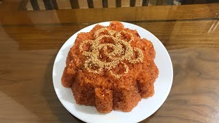 Cách đồ xôi gấc Tết 2024-nghệ thuật góc bếp