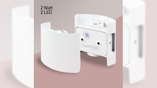 Pratinjau video produk TaffLED Lampu Dinding Hias Minimalis Aluminium 4W 4 LED Cool White - RL-B15