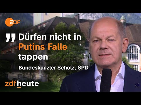 Bundeskanzler Scholz zu Krieg, Klima- und Energiekrise auf dem G7-Gipfel | ZDF Moma