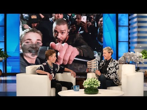 Justin Timberlake Surprises Super Bowl Selfie Kid Ryan McKenna