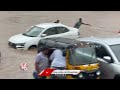 Car Submerged In Water Due To Heavy Rain | V6 News  - 03:05 min - News - Video