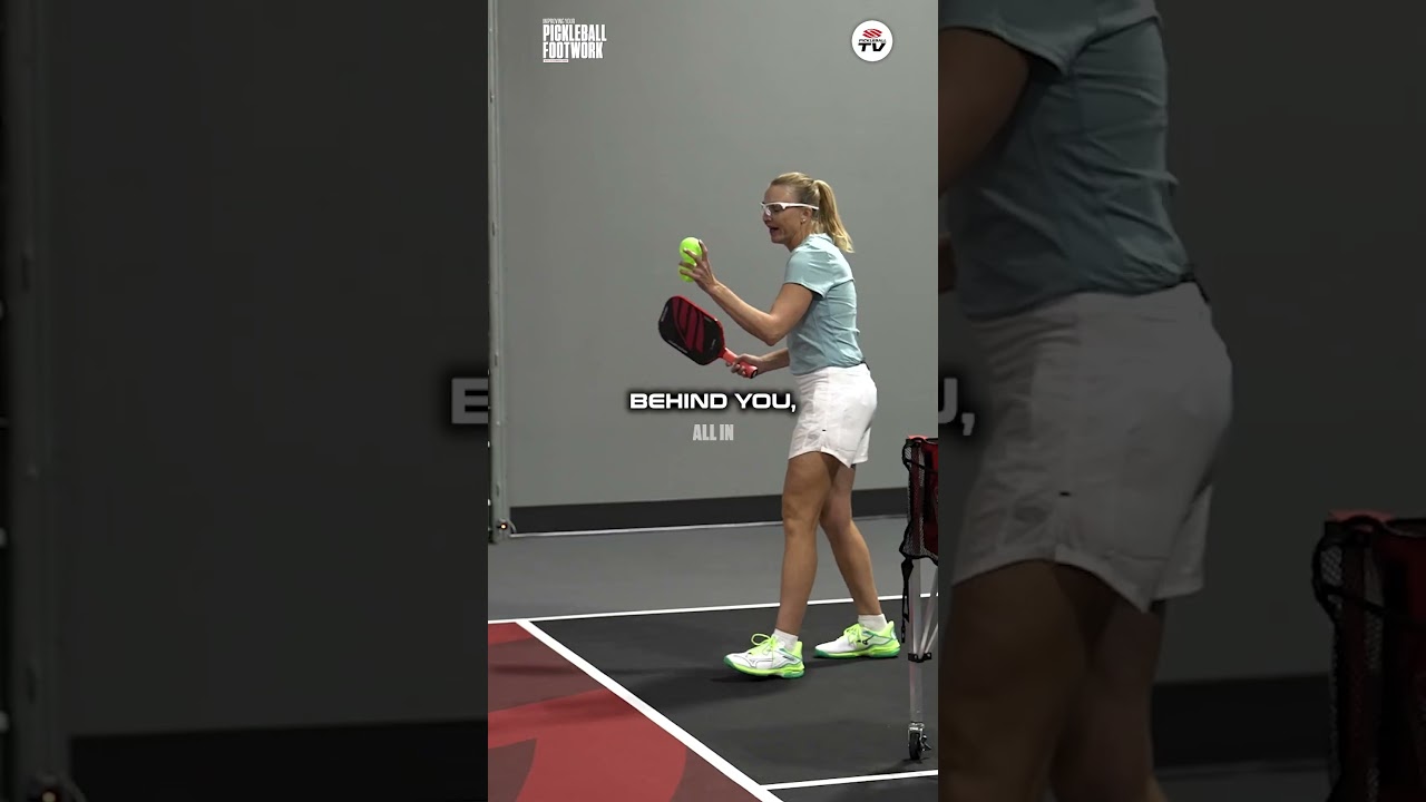 Pickleball pro & coach Susannah Barr will teach you how to set-up for an effective poach ☝️