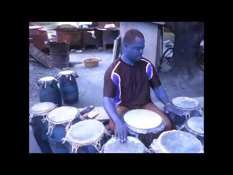 Tsooboi Ensemble - Alex Mensah, Leader Of Tsooboi Ensemble On African Drums!!!