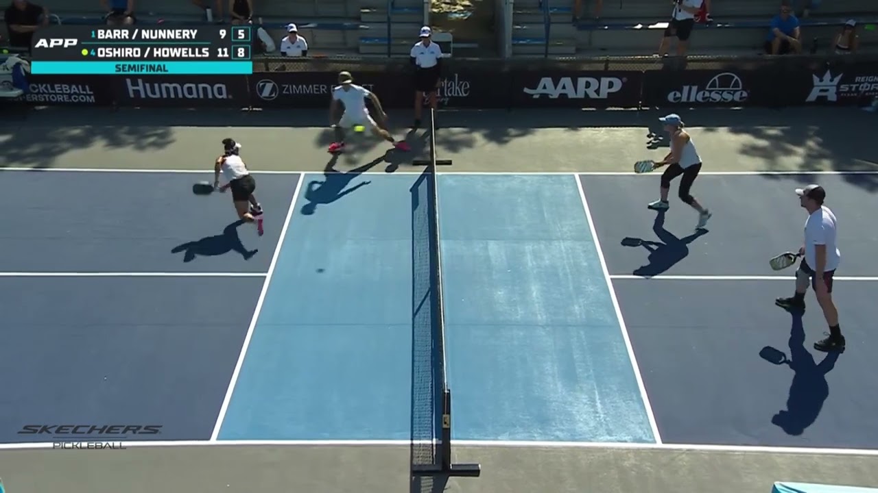 Barr/Nunnery v. Oshiro/Howells | Great Pickleball Point | APP Tour