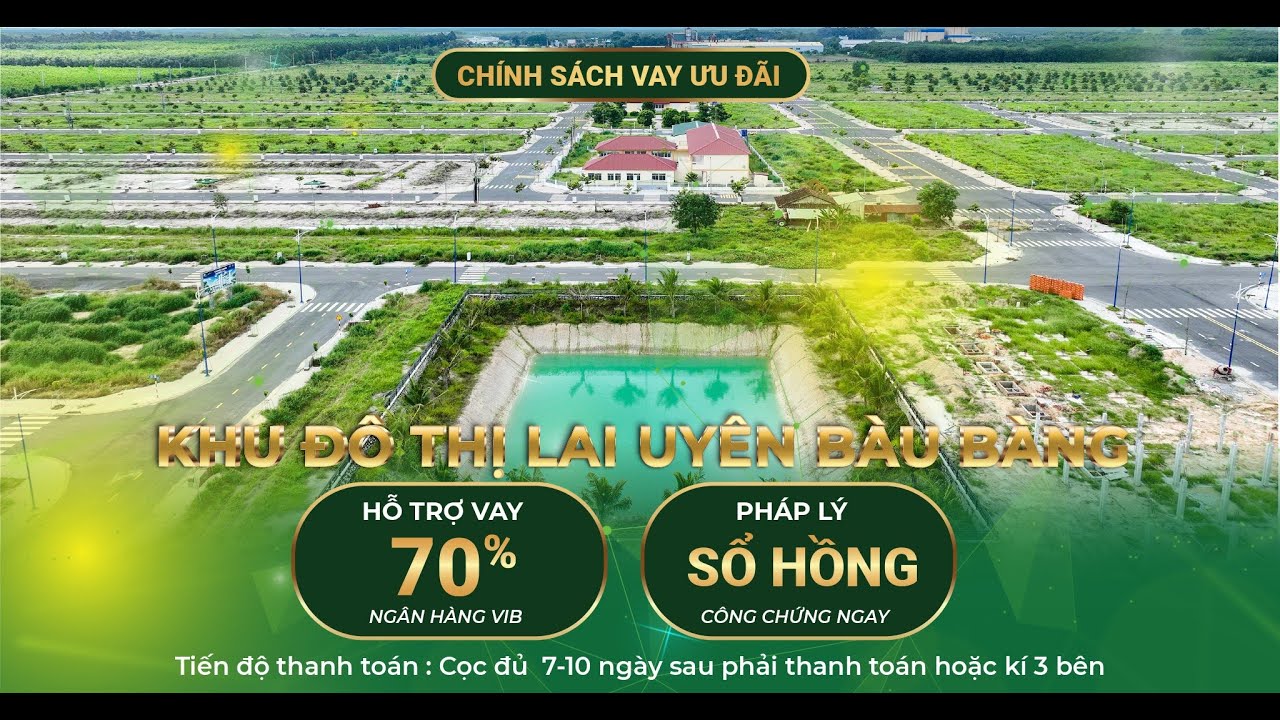 Cần bán nền đất 5x20m, sổ sẵn công chứng ngay dự án Golden City ngay cạnh TTHC huyện Bàu Bàng video