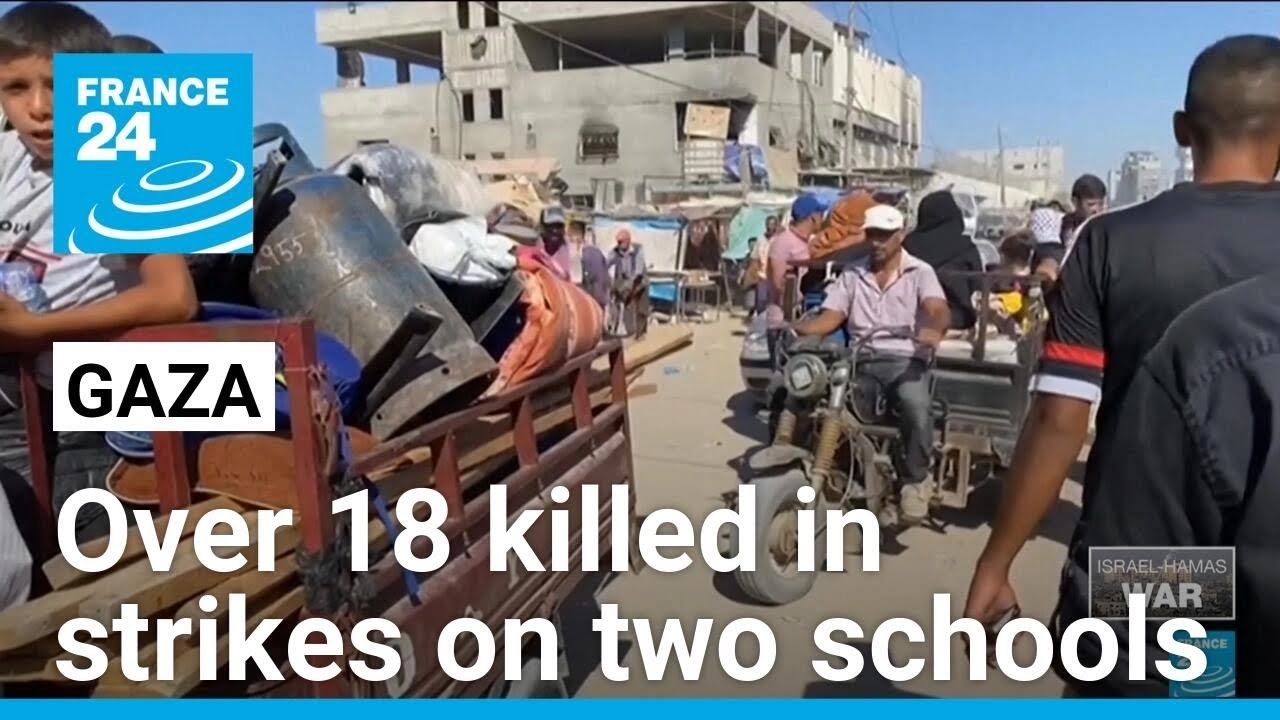 Israeli strike on Gaza City school kills 18 • FRANCE 24 English