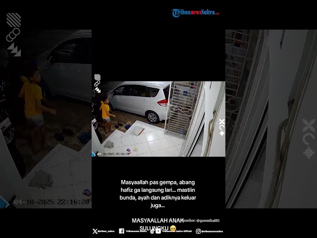 Aksi Tak Terduga Dilakukan Bocah saat Gempa, Masuk ke Rumah Dulu Pastikan Ayah, Ibu dan Adik Keluar