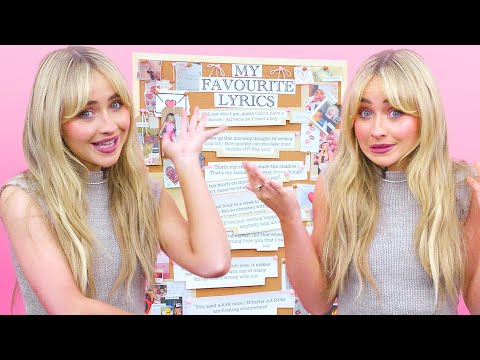 Sabrina Carpenter Breaks Down Her Favourite Lyrics