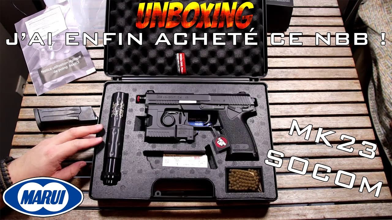 UNBOXING AIRSOFT - J'AI ENFIN ACHETÉ CE NBB ! 🤔 Feat Le Stagiaire (MK23 Socom Tokyo Marui) [FR]