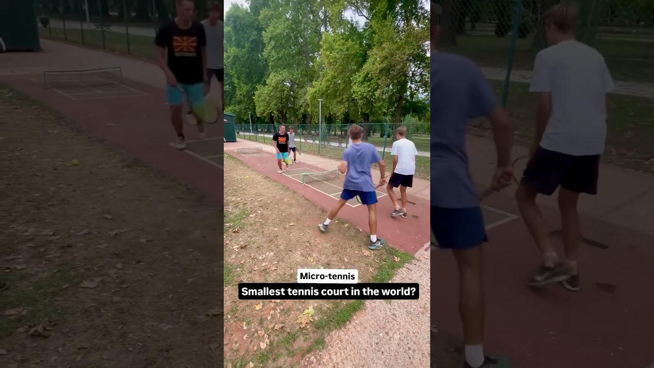 We need one of these for pickleball! Unless this is already basically a pickleball court…