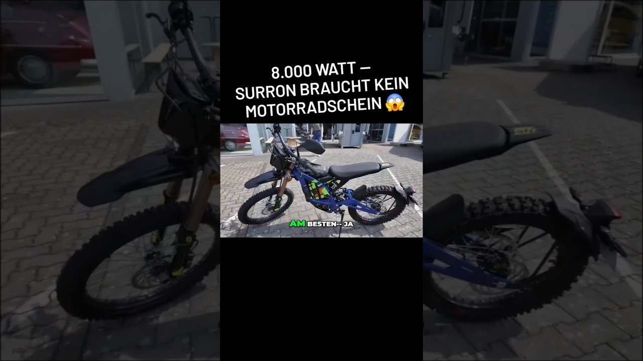 8.000 Watt — Surron braucht kein Motorradschein motorrad wohnmobil werbung