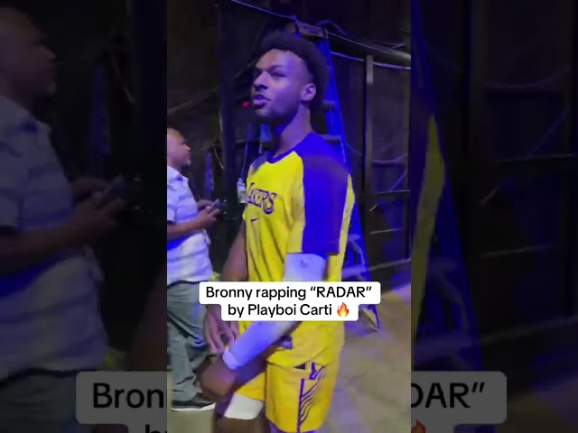 Bronny before Summer League game vs. Mavericks 👀