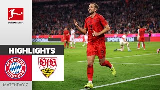 Unstoppable Kane Scores Hattrick! | FC Bayern München — VfB Stuttgart 4-0 | Highlights | Matchday 7