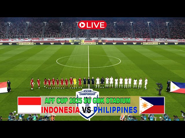 INDONESIA VS PHILIPPINES U23 AFF CUP 2025 SUGBK STADIUM  SIMULASI GAME #part3