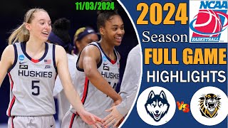 Uconn vs Fort Hays st [ FULL GAME Highlights ] College Women's basketball | NCAA basketball today