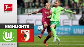 Wolfsburg Saves A Point Late! | VfL Wolfsburg — FC Augsburg | Highlights | Matchday 9 – Bundesliga