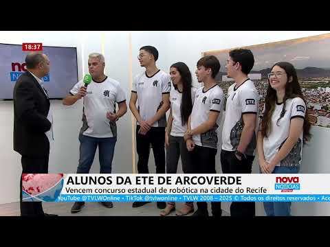 ALUNOS DA ETE DE ARCOVERDE - Vencem concurso estadual de robótica na cidade do Recife