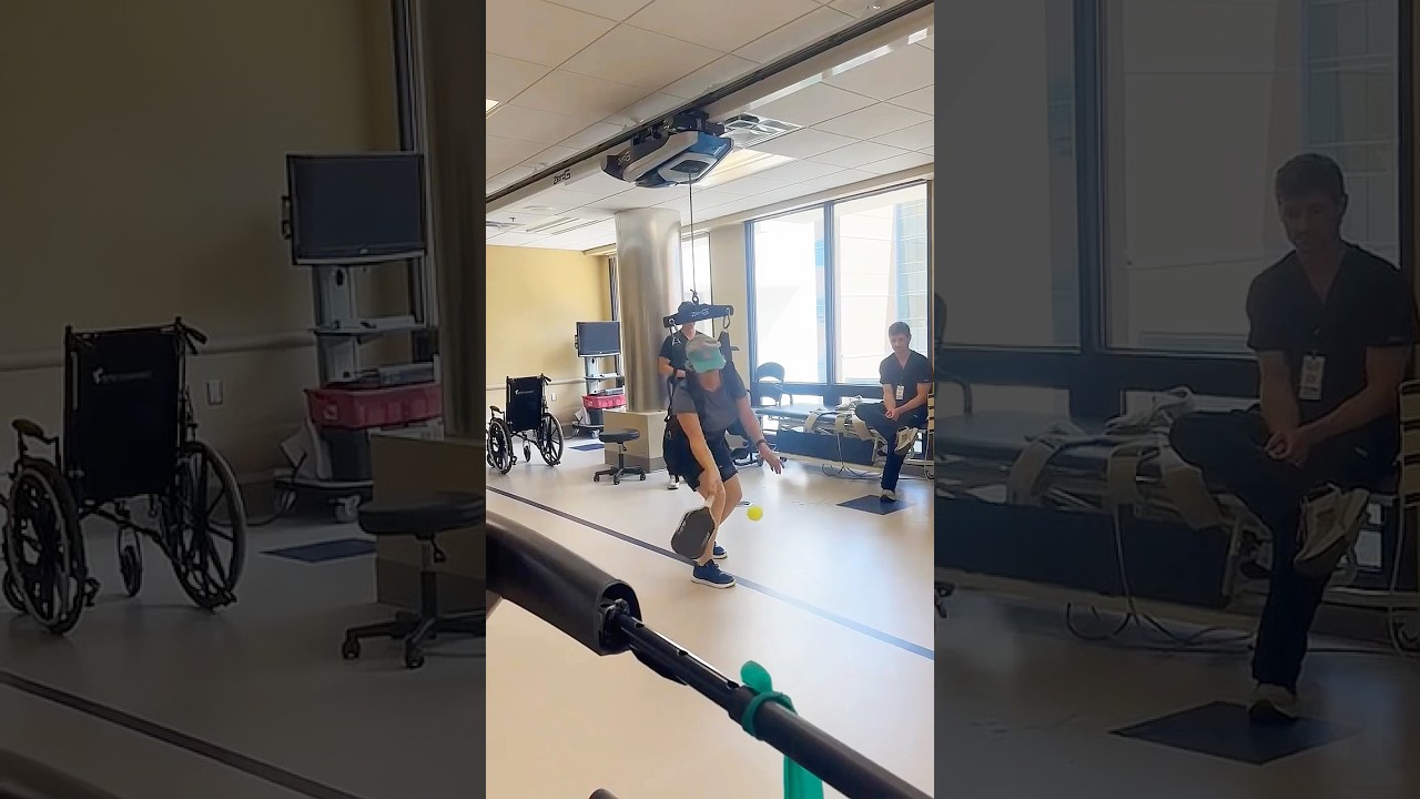 Stroke survivor plays pickleball 💪🏼