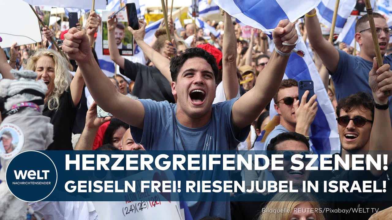 GEISELN SIND FREI: Israel im Ausnahmezustand! So emotional feiern die Menschen in Tel Aviv!