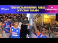 India Team Parade | Team India Lands In Mumbai Ahead Of Victory Parade