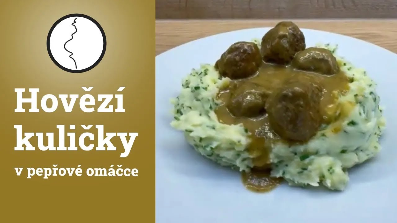 Hovězí kuličky v pepřové omáčce (bez lepku) | Těhotnej kuchař