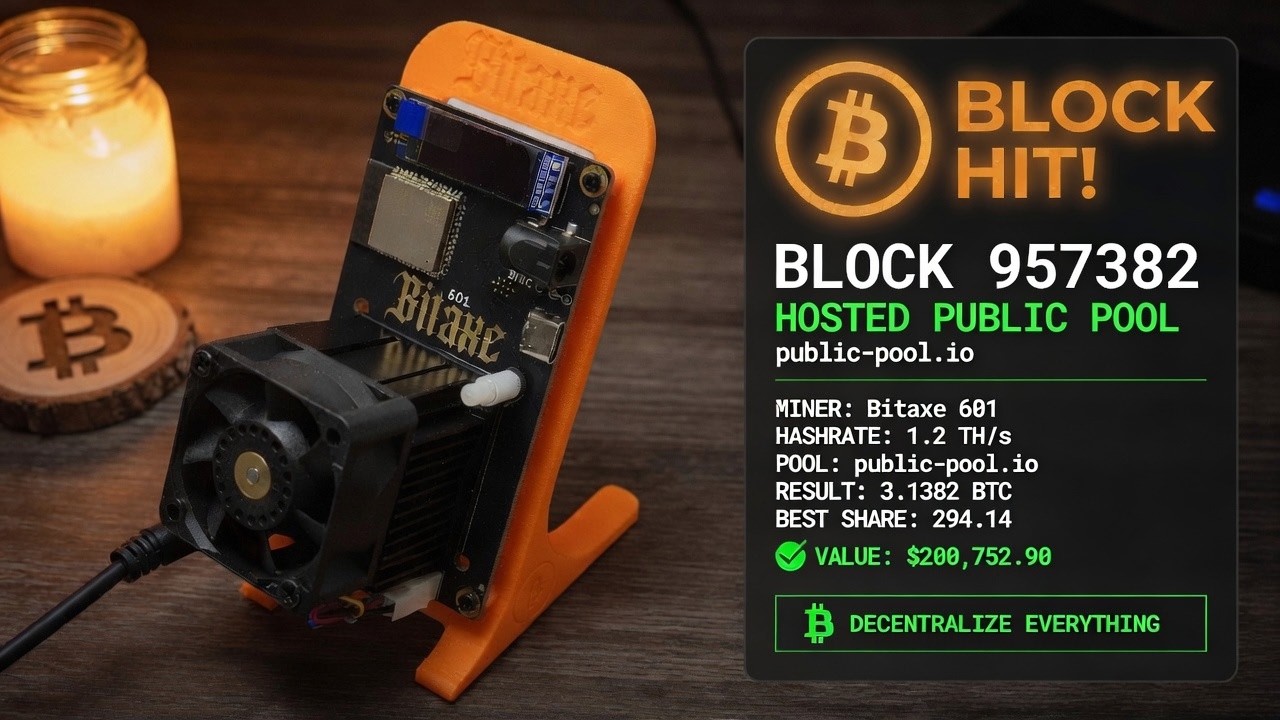 π¨ A 1.2 TH/s Bitaxe JUST Mined a Bitcoin Block?! Let's talk about it.