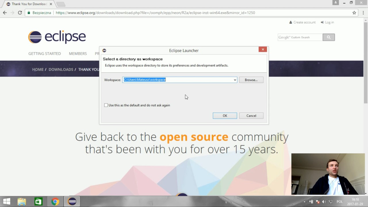 Podstawy Javy [4] - Wprowadzenie do środowiska Eclipse na Windows