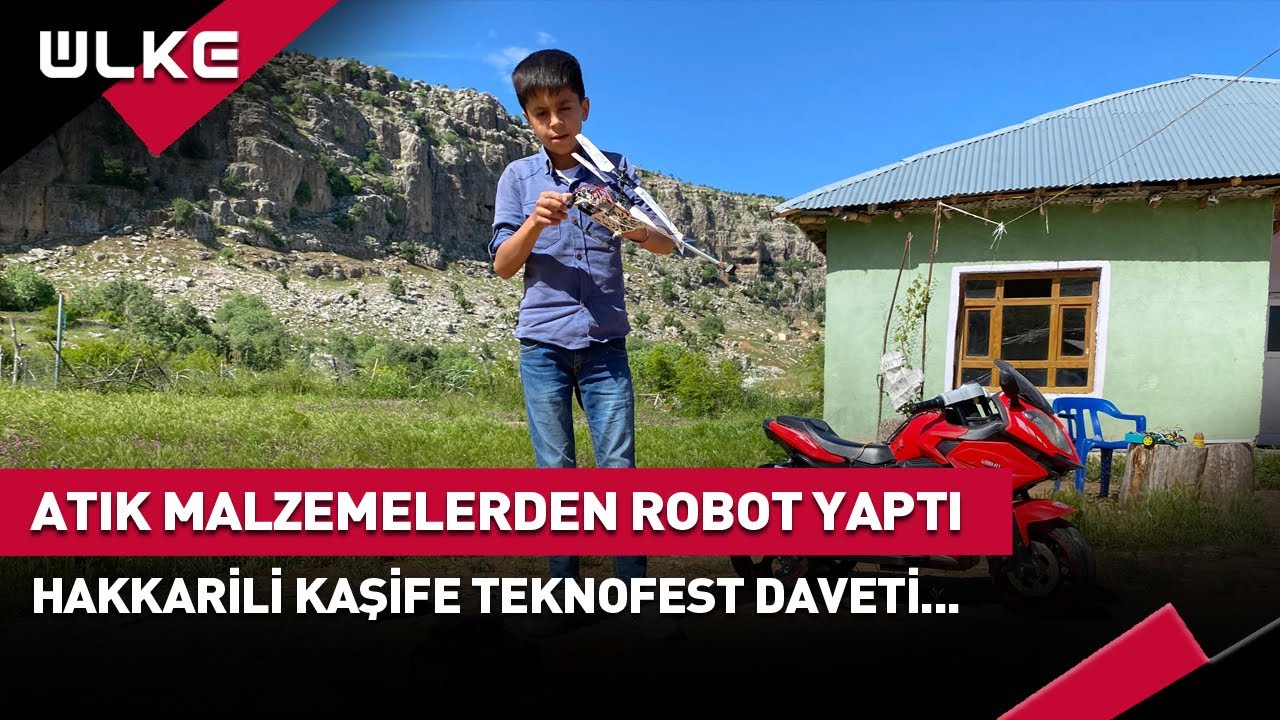 Atık Malzemelerden Yaptığı Robot Hakkarili Kaşife TEKNOFEST Yolu Açtı! #haber