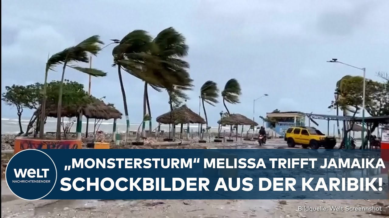 JAMAIKA: Hurrikan Melissa trifft auf Karibik! Kategorie-4-Sturm verursacht Zerstörung und Todesopfer