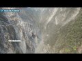 Drone video shows people trapped on mountain after Taiwan earthquake  - 01:18 min - News - Video