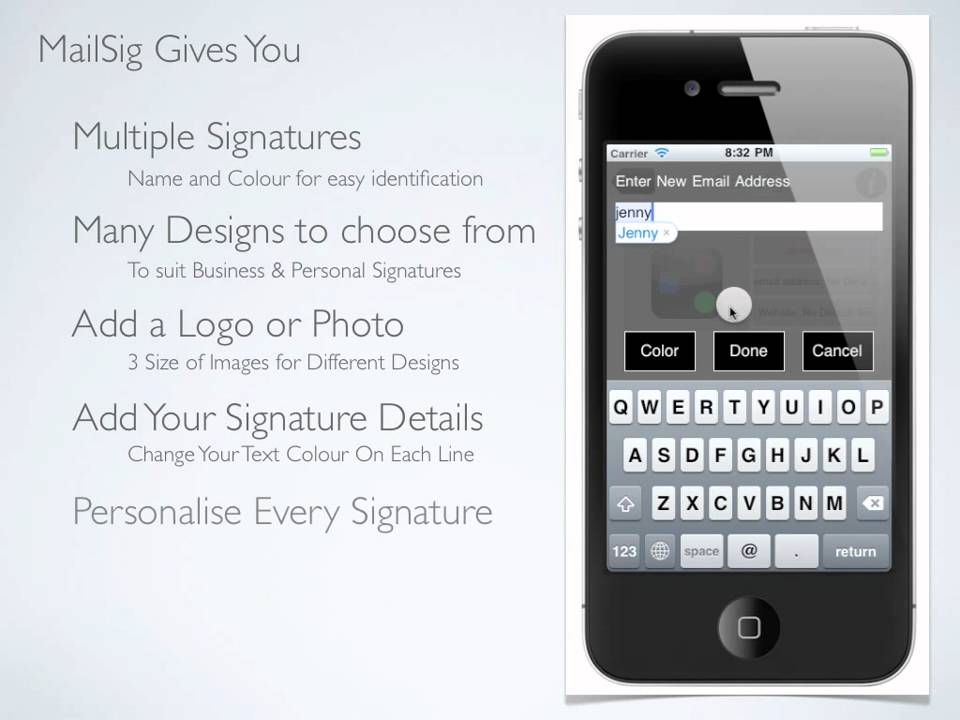 how-to-add-an-email-signature-with-logo-to-iphone-email-youtube