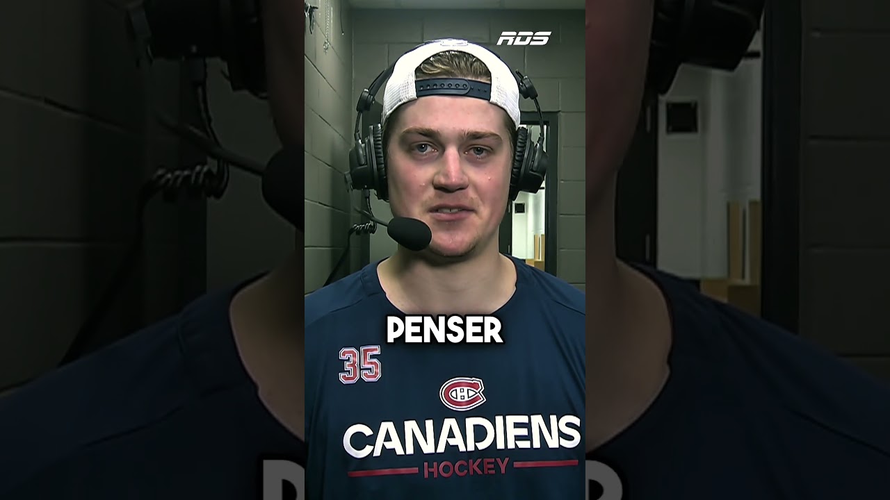Samuel Montembeault est satisfait de sa performance contre les Panthers! 🤟🏻
