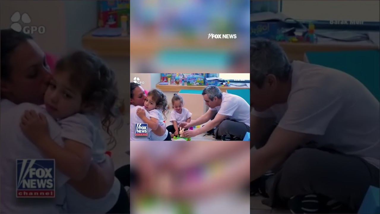 WATCH: Omri Miran plays with daughters after spending over 700 days in Hamas captivity #shorts #us