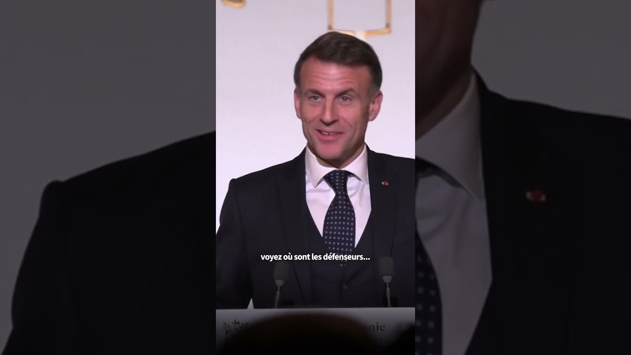 Lors de la traditionnelle cérémonie de la galette de l’Épiphanie à l’Élysée, Emmanuel Macron a